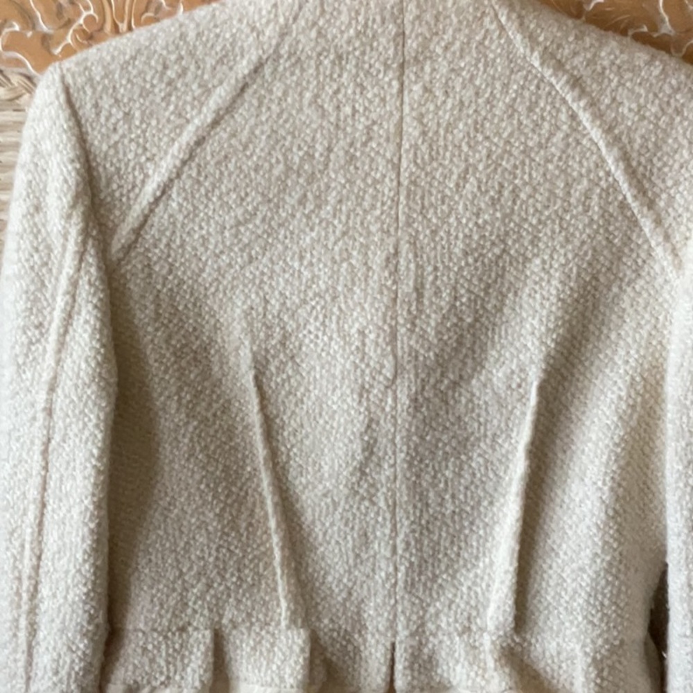 BCBGMaxAzria Cream Peplum Jacket - Picture 9 of 12